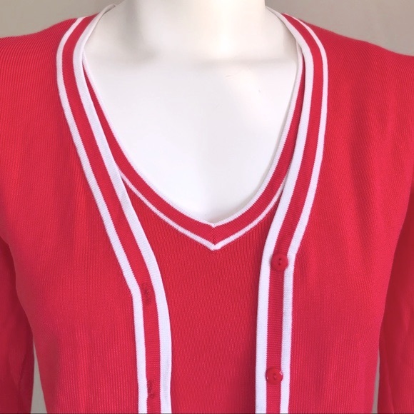 George Stretch Women’s Coral Set Two pieces Viscose Sweater/Top - Picture 5 of 6